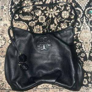 Tory Burch Black pebbles bag